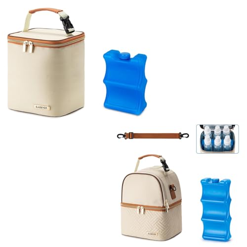 Image of BABEYER Breastmilk Cooler Bag with Ice Pack