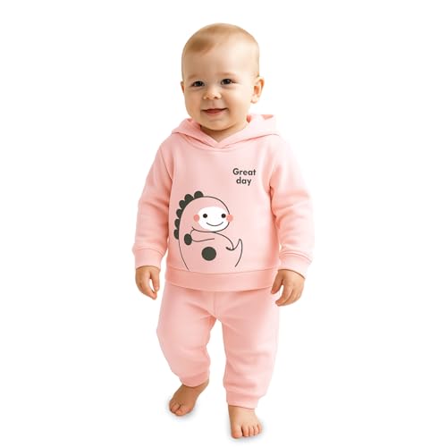 Image of Kidbea Premium Organic Cotton Unisex Baby Winterwear Co-ord Set | Soft, Warm & Classy Outfit for Boys & Girls | Warm & Cozy Fit for Infants kids