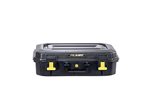 Plano All-Weather Four Pistol Case Watertight & Dust-Proof Gun Case For Two Pistols; High Density Pluck Foam, Black; Continuous Dri-Loc Seal #TOP2