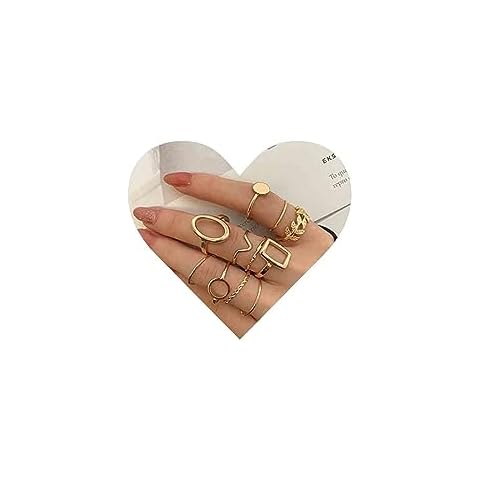 Allereya Gold Boho Knuckle Rings Set Cover