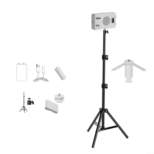 Luz LED portátil para streaming en vivo y grabación de vídeo exterior