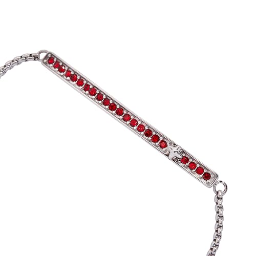 Image of Alex and Ani Pave Bolo Birthstone Bracelet - Stainless Steel Gold /Silver, Perfect for Stacking, Adjustable Birthstone Bracelet for Women, Ideal Gift Jewelry