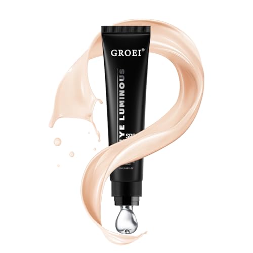 Augen Concealer Gegen Falten Augenringe – Getönte Augencreme mit Salicylsäure, Feuchtigkeitsspendende Augenpflege Augencreme, Hautpflege & Make-up 2 in 1, 20ml (Naturfarbe)