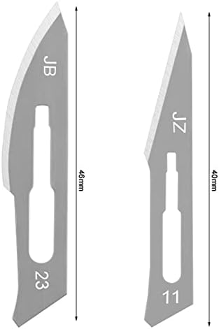 KONAMO 11pcs Angled Cutter Knife, Carbon Steel Utility Blade Scalpel Blade DIY Cutting Hand Tools