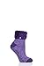 HEAT HOLDERS Femme Lounge Plume Revers Manchette Chaussettes Paquet de 1 Violet 37-42