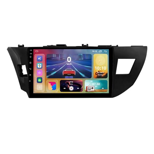 Autoradio Android 14 connecté CarPlay et Wi-Fi pour Toyota Corolla avec commandes au volant