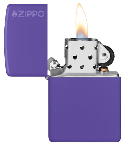 Encendedor Zippo Purple Matte con Logo 237ZL miniatura 3