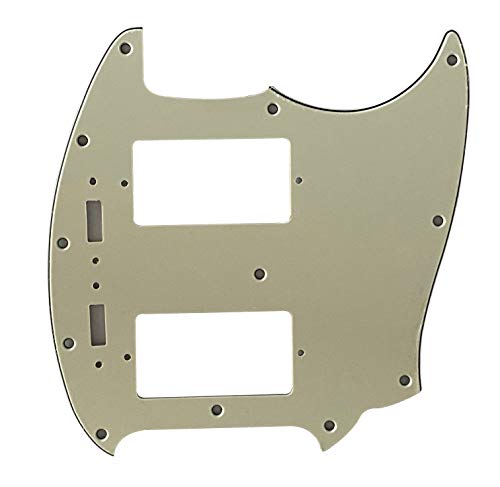 For Mustang With PAF Humbucker Pickup Guitar Pickguard (3 Ply Mint Green)