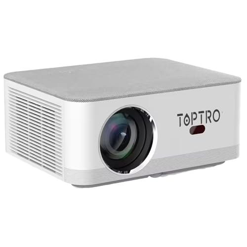 Image of TOPTRO PrimePix Projector 4K Ultra HD, 15000Lumen, AI Fully Automatic, HDMI ARC, 1080p Native, Auto Keystone 5G WiFi BT YouTube Prime Netflix Hotstar Portable Toptro Projector for Home use, 250 inch