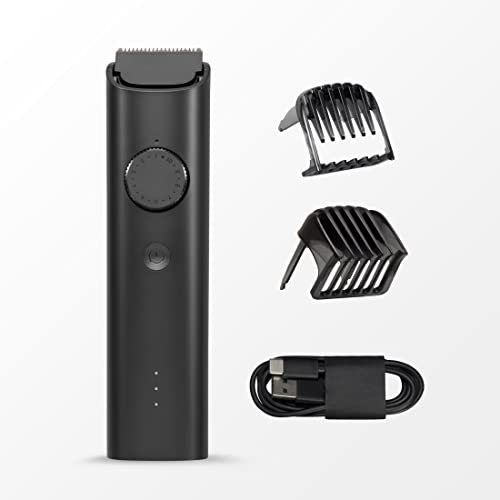 MI Xiaomi Beard Trimmer 2C With High Precision Trimming | 2 Beard Comb | USB Type-C | Fast Charging | 0.5mm Precision | 40 Length Settings | 90 Min Run Time, Black view 2