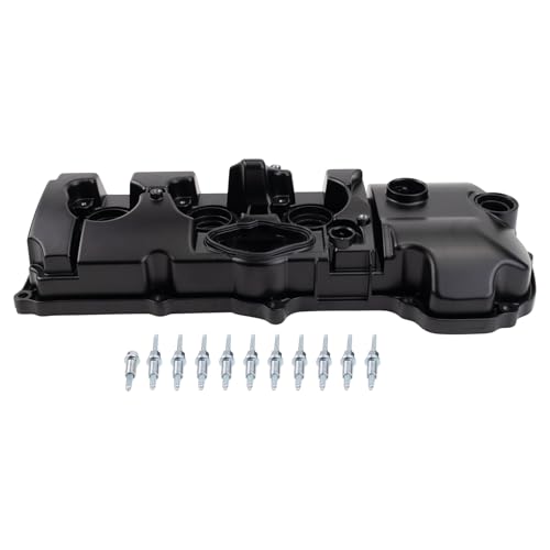 Image of TRQ Left Valve Cover Drivers Side Compatible with 2015-2019 Ford Explorer 2014-2019 Flex Police Interceptor Sedan Police Interceptor Utility Taurus 2014-2016 Lincoln MKS MKT
