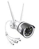 ZOSI 5MP Außen WLAN Überwachungskamera 2,4GHz/5GHz WiFi IP Kamera mit Personenerkennung, IP66 Wetterfest, Funktioniert mit Alexa, Cloudspeicher