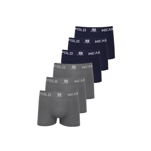 Kit 6 Cuecas Masculinas Boxer Microfibra Lisa Polo Wear Sortido G