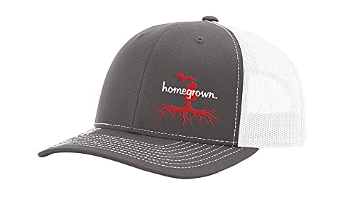 Heritage Pride Men's Homegrown Roots State Pride Embroidered Charcoal with