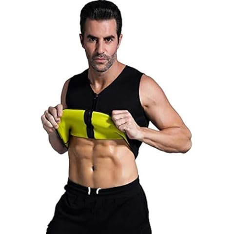 ValentinA Mens Hot Thermo Shaper Vest Slimming Tank Top Fat Burner Tummy Control Exercise Workout Sauna Suit for Weight Loss Cover