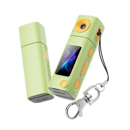 Image of Lipstick Series Thumb Mini Camera, 2K HD Portable Pocket Sports Camcorder with Long-Lasting Battery for Students Outdoor Video & Photography Recording(G10 Green)