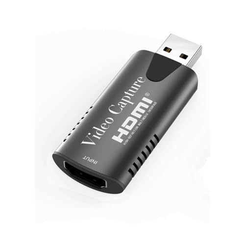 X spring 4K HDMI Video Capture Card, USB 3.0 Video Grabber Card Supports 4K 30FPS Passthrough, High Speed Recording Capture Card for Live Stream, Game Play, Online Meeting, Video Editing