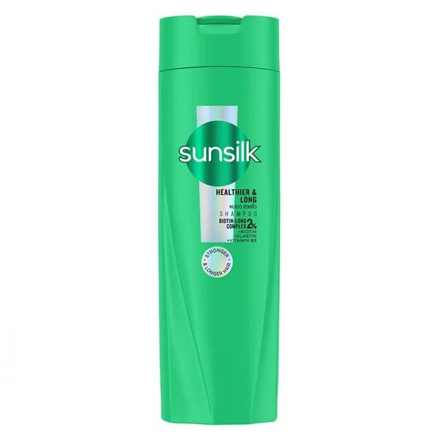 Sunsilk Strong and Long Shampoo, Green, Deep Nourishing Formula with Biotin for Thicker Hair, 120 ml-picture-44
