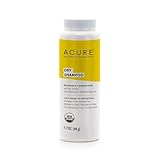 Acure Dry Shampoo - Mini Powder Dry Shampoo for Women with Blonde & Dark Hair, Care to Refresh Treated Color Tinted Hair with Rosemary & Peppermint, Non Aerosol, Clean, 100% Vegan - 1.7 oz Travel Size
