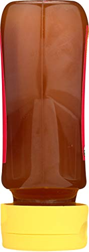 Heavenly Organics 100% Organic Raw Acacia Honey (12 Oz Squeeze Bottle) Made From Wild Beehives & Free Range Bees; Dairy, Nut, Gluten-Free, Kosher #TOP4