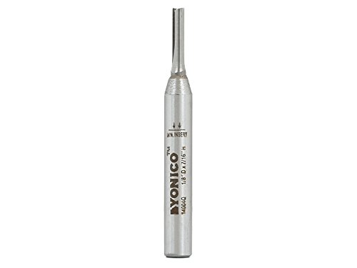 Yonico 14004q 1/8-Inch Diameter Solid Carbide Insert Straight Router Bit 1/4-Inch Shank