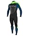 O'Neill Men's Epic 4:3mm Back Zip Full Wetsuit, Durable Warmth with Good Flexibility for Surfing and All Water Activities, Black 2, Large Tall