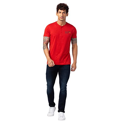 Image of Spykar Men Mid Rise Cotton Slim Fit Narrow Length Jeans (Skinny)