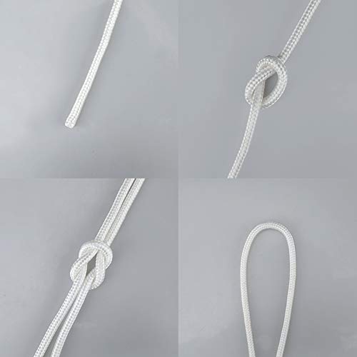 jijAcraft 6MM White Nylon Rope: Thick Nylon Washing Line 30M Solid Binding Hanging Twisted Cord - Image 3