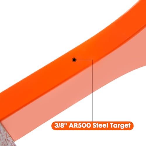 TE DEUM AR500 Dueling Tree Target Kit - 6\" x 3/8\" Steel Paddle,Steel Targets for Shooting, AR500 Steel Targets