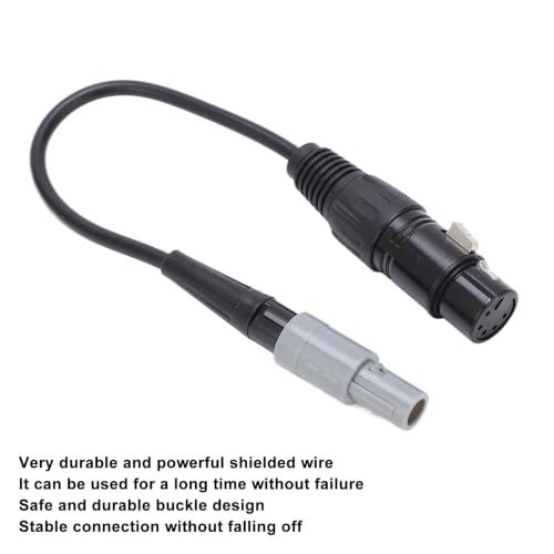 Adaptador para audífonos de aviación con conector hembra 6pin a 5pin XLR miniatura 6