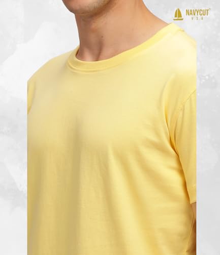 Image of Men T Shirt Cotton Round Neck | Solid Cotton Tee Half Sleeve | Breathable Casual T Shirt for Men | Stylish Round Neck Casual Wear | 12 Colors