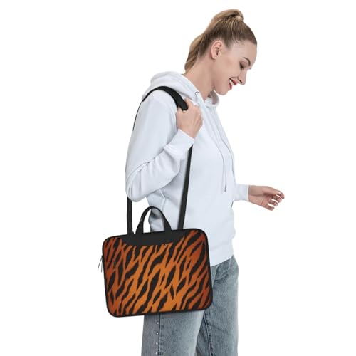 Bolso bandolera para laptop Tiger Stripe unisex miniatura 7