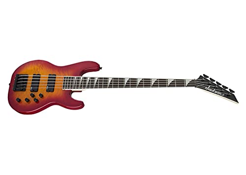 Jackson Js Series 5-String Concert Bass Js3Vq, Cherry Burst, Amaranth Fingerboard #TOP5