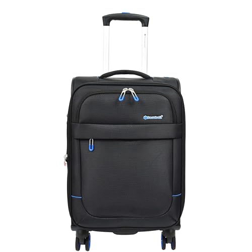 Valise souple extensible House Of Leather Orion noire contre le manque de place S