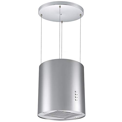 Cookology A++ Energy Rating Ceiling Wire Hung Island Cooker Hood Extractor Fan in Stainless Steel