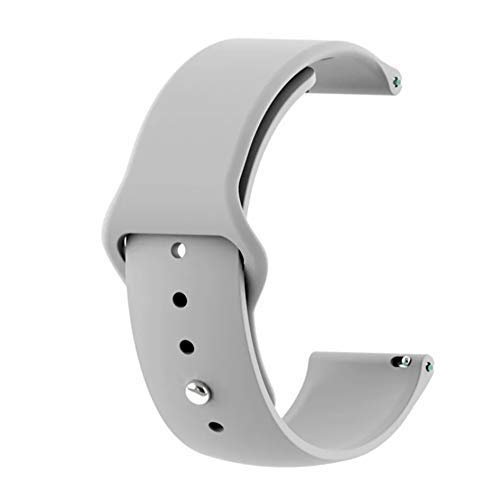Image of Soft Silicone 20mm Strap Compatible with Amazfit Bip /Lite /GTS /Samsung Gear Sport /Galaxy Watch 42mm / Active /2 40-44mm /Realme Classic /Fashion Smartwatch Strap