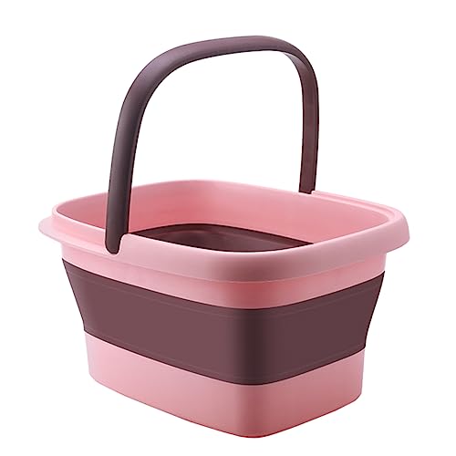 SHERCHPRY 1 PC Foot Basin Durable TPE Foot Bath Bucket for Home Massage Relaxation Portable Design for Fishing Cleaning Present for Parents
