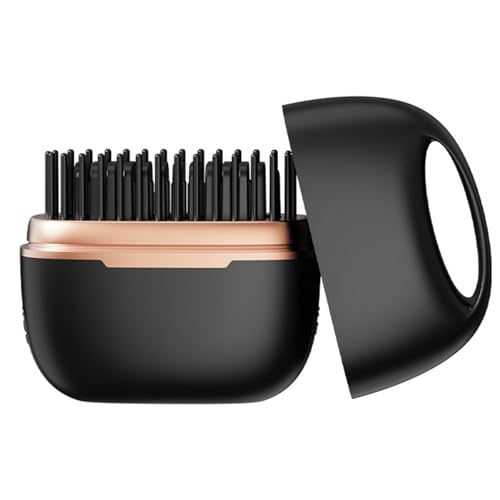 Herramienta pequeña eficiente para alisar el cabello con tecnología de calentamiento rápido en 30 segundos, portátil para mujeres, adolescentes y familia, cepillo seguro miniatura 1
