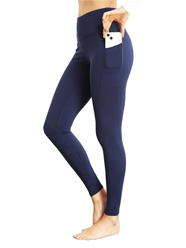 IBL Women's Naked Feeling Workout Leggings with Pockets 4 Way