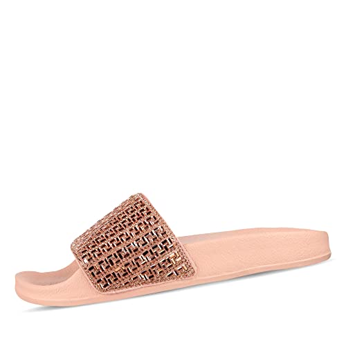 Skechers Pop Ups-Rocker Glam sandale femme claquette été strass noire