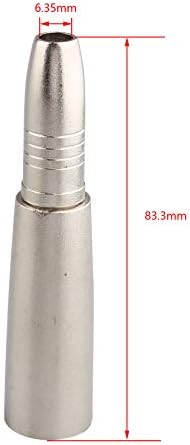 Jopto 2PCS XLR 3 Pin Male to 1/4" 6.35mm Female Jack Socket High Performance Stereo Audio Microphone Converter Metal Connector Silver for Use in the Music Industry Microphones DJ's PA System