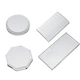 CHICAMPERA 4 Stück Wimpernverlängerungs Pads aus Kristallglas mit Skala Wimpernkleber Haltebrett für Wimperntransplantation Präzisionshilfe für Beauty Salons und Selbstgemacht