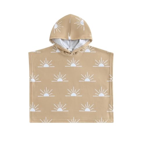 Baby Girls Boys Hooded Terry Beach Swimsuit Cover Up Toddler Baby Pool Bath Poncho Cloak Bathing Suit Cover-Up