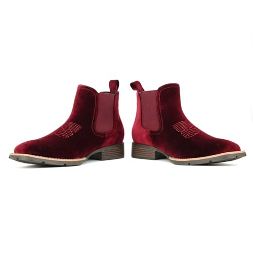 Cowboy Boots for Men Western Men's Boots Casual Dress Slip On Chelsea Boots Retro Stylish Shoes4