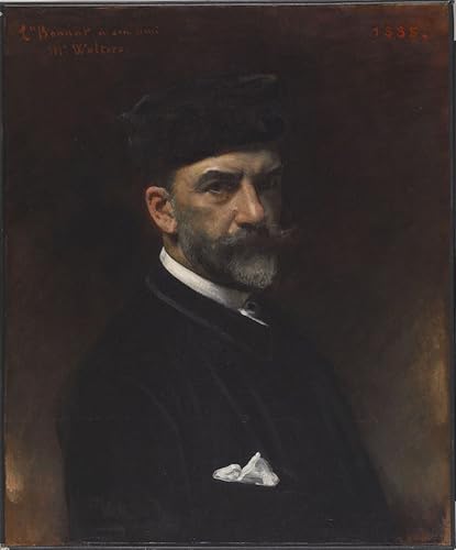 Peinture murale Léon Bonnat autoportrait impression sur toile salon 60x90cm