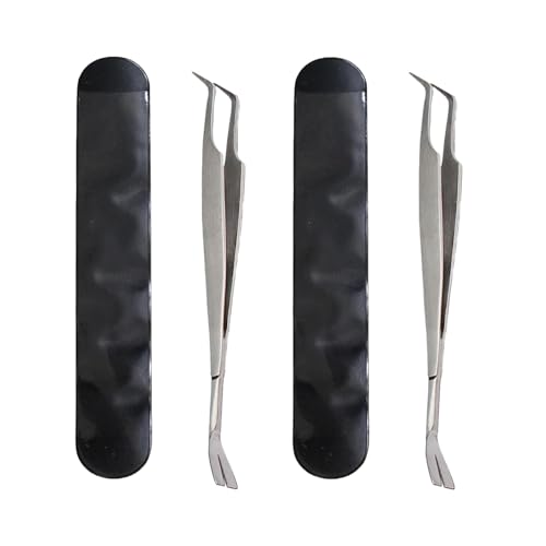 Czhotg 2Pcs Silver 2 in 1 Tick Removal Tool for Pets, Stainless Steel Professional Tick Tweezers Ticks Remover for Dogs, Cats and Humans, Flea and Tick Control, Tick Remover Tools