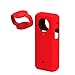 for Insta360 One X3 Silicone Case Body Lens Protective Cover Anti-Slip Anti-Scratch Protector (Red)