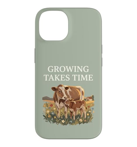 Growing Takes Time ���̎q���̃R�e�[�W�R�A�f�U�C�� �X�}�z�P�[�X iPhone 14 �p