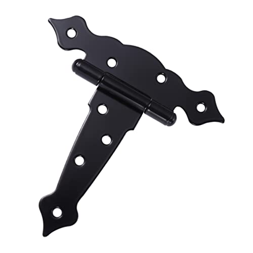 Bisagras de puerta de armario de cierre suave, cobertizo de 5 bisagras, contraventanas negras, soportes en L for puerta de granero negra, soportes resistentes, soporte negro, soporte ajustable, persia