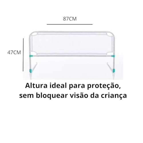 Grade para Cama Proteção Infantil Bebê Crianças e idosos Sono Seguro